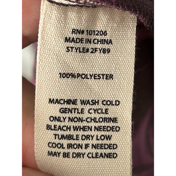 Soft Surroundings Women's Dianthe Belted Maxi Dress in Purple Botanical Size L - Picture 9 of 9